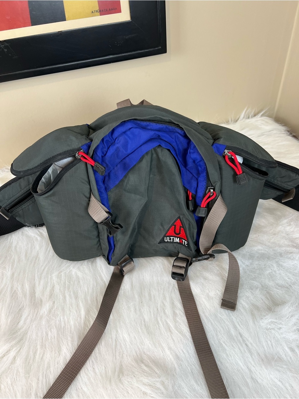 Ultimate Green and Blue Men’s Belt Bag